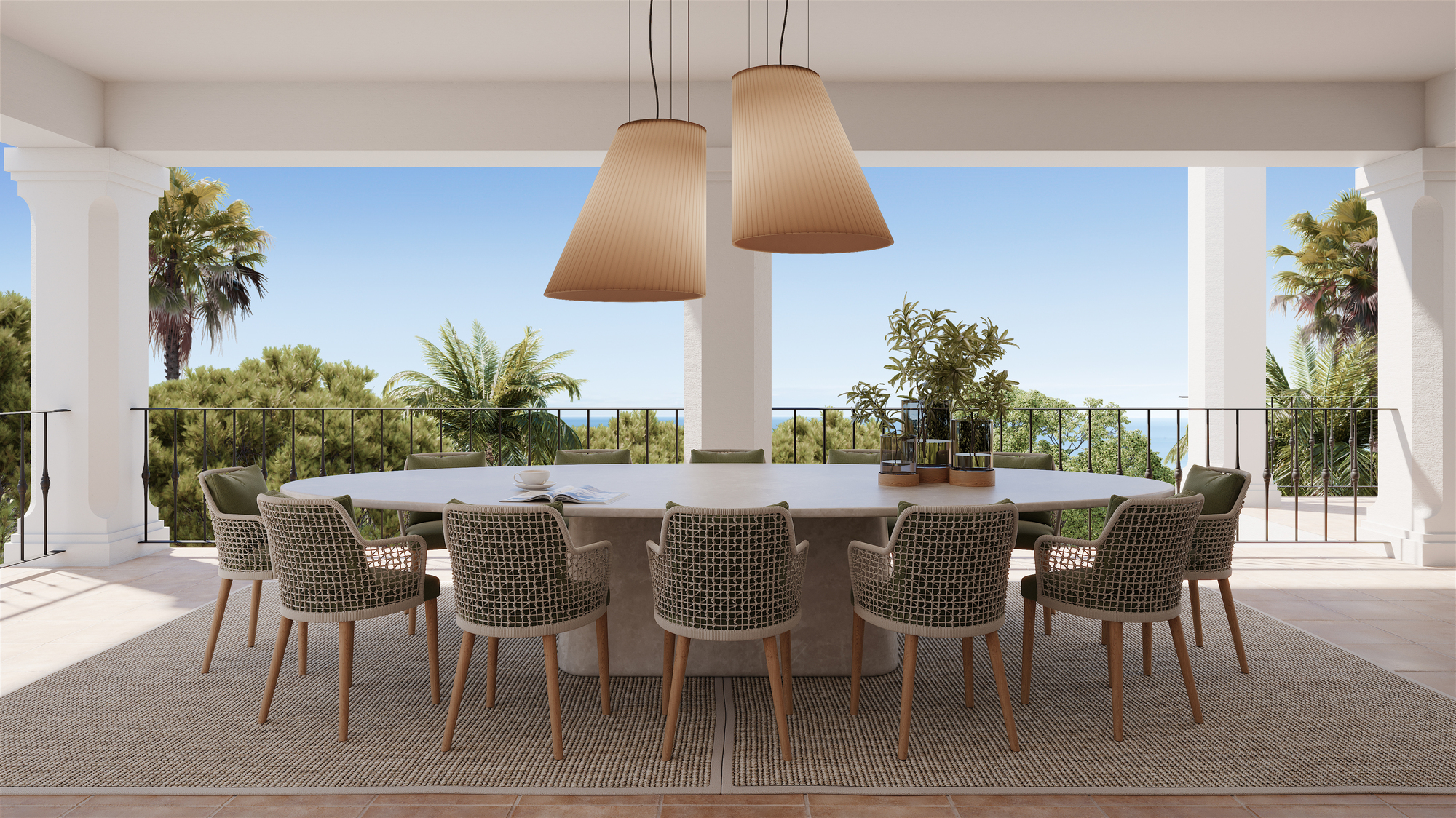 Outdoor interior design Marbella